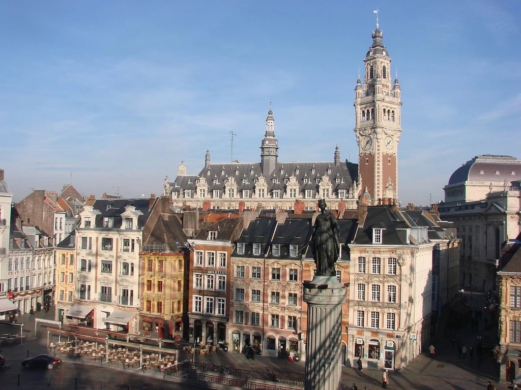 Le Beffroi de l'hôtel de ville de Lille, à l'allure nordique